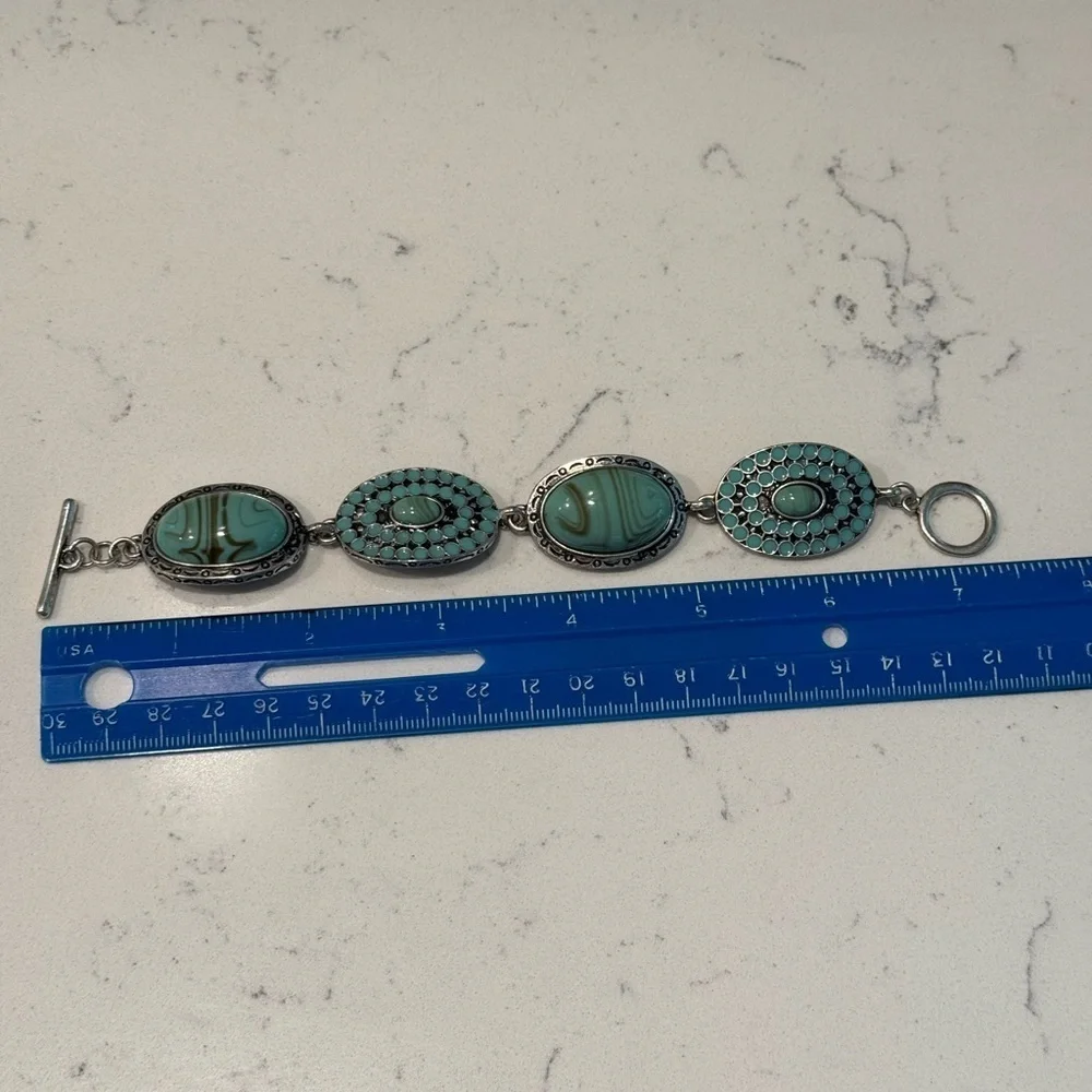 Turquoise and Silver Bracelet